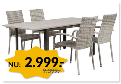 NYDALA GENEVE HAVEMØBELSÆT - VINTERSALG